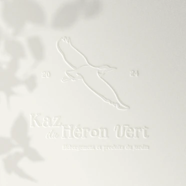 Logo principal - Kaz du Héron vert